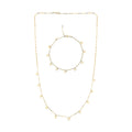 Italian Heart Bracelet (7.00-8.00In) and Necklace 18-20 Inches in 10K Yellow Gold 1.95 Grams - Sticky add to cart bar