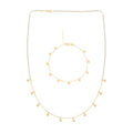 Italian Star Bracelet (7.00-8.00In) and Necklace 18-20 Inches in 10K Yellow Gold 1.80 Grams - Sticky add to cart bar