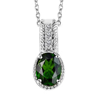 Niassa Ruby (FF), White Zircon Pendant Necklace (20 Inches) in Rhodium Over Sterling Silver 1.70 ctw