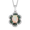 Ethiopian Welo Opal & Kagem Zambian Emerald