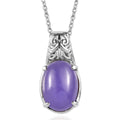 Red Jade Pendant Necklace (20 Inches) in Stainless Steel 7.25 ctw - Sticky add to cart bar
