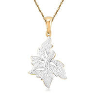 Karis Diamond Accent Pendant in Platinum Bond with Necklace 20 Inches