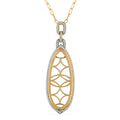 Luxoro 14K Yellow Gold Diamond Paper Clip Chain Necklace 18 Inches 0.95 ctw - Sticky add to cart bar