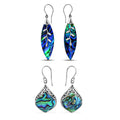Set of 2 Abalone Shell Earrings in Sterling Silver - Sticky add to cart bar