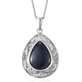 Karis Vivianite 9.50 ctw Pendant in 18K YG Plated and Platinum Bond with Stainless Steel Necklace 20 Inches - Sticky add to cart bar