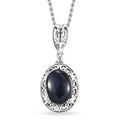Karis Vivianite 5.50 ctw Pendant in Platinum Bond with Stainless Steel Necklace 20 Inches - Sticky add to cart bar