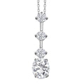 Simulated Diamond 2.75 ctw Pendant Necklace in Sterling Silver 18 Inches - Sticky add to cart bar