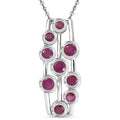 Doorbuster Niassa Ruby (FF) Pendant Necklace (20 Inches) in Rhodium Over Sterling Silver 1.80 ctw - Sticky add to cart bar