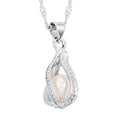 Freshwater Pearl Pendant Necklace in Silvertone 18 Inches - Sticky add to cart bar