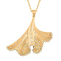 Clarte Gilded Collection Moissanite 0.55 ctw Gilded Pendant Necklace in Vermeil Yellow Gold Over Sterling Silver 18 Inches - Sticky add to cart bar