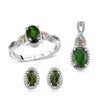 Chrome Diopside & Citrine