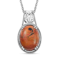 Cherrycreek Solitaire Pendant in Platinum Over Copper with Stainless Steel Necklace (20 Inches) 13.90 ctw