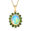 Ethiopian Welo Opal & Chrome Diopside