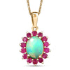 Ethiopian Welo Opal & Niassa Ruby