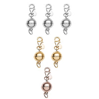 9mm Round Magnetic Lock with Lobster Clasp (14.82 g)