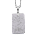 Marvelous Meteorites Bar Pendant Necklace in Rhodium Over Sterling Silver 24 Inches - Sticky add to cart bar