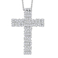 Doorbuster White Diamond Pendant Necklace (20 Inches) in Rhodium Over Sterling Silver 1.00 ctw - Sticky add to cart bar