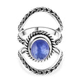 Bali Legacy Set of 3 Tanzanite Tulang Naga Stackable Ring in Sterling Silver (Size 5) 3.40 ctw - Sticky add to cart bar