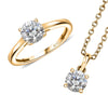 Yellow Gold Over Sterling Silver