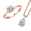 Rose Gold Over Sterling Silver