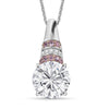 Moissanite & Pink Sapphire