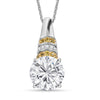 Moissanite & Yellow Sapphire