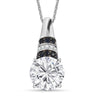 Moissanite & Blue Sapphire