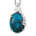 Table Mountain Shadowkite 7.25 ctw Peacock Pendant in Sterling Silver with Stainless Steel Necklace 20 Inches - Sticky add to cart bar