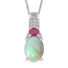 Ethiopian Welo Opal & Niassa Ruby