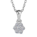 Luxuriant Lab Grown Diamond G SI 0.25 ctw Pendant Necklace in Rhodium Over Sterling Silver 20 Inches - Sticky add to cart bar