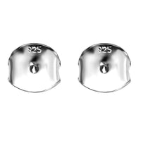 Platinum Ove Sterling Silver Set of 4 Push Back (1.05 g)