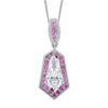 Moissanite & Pink Sapphire