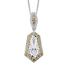 Moissanite & Yellow Sapphire