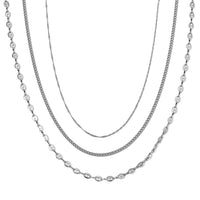Set of 3 Chain Necklace (16, 18 & 22 Inches)