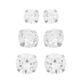 Set of 3, Simulated Diamond 4.80 ctw Stud Earrings in Sterling Silver - Sticky add to cart bar