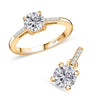 Yellow Gold Over Sterling Silver