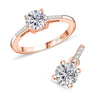 Rose Gold Over Sterling Silver