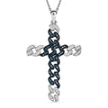 White Diamond Pendant Necklace (20 Inches) in Rhodium Over Sterling Silver 0.25 ctw - Sticky add to cart bar
