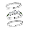 Moissanite & Tsavorite Garnet