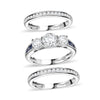 Moissanite & Blue Sapphire