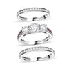 Moissanite & Rubelite