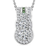 Moissanite & Tsavorite Garnet