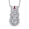 Moissanite & Rubelite