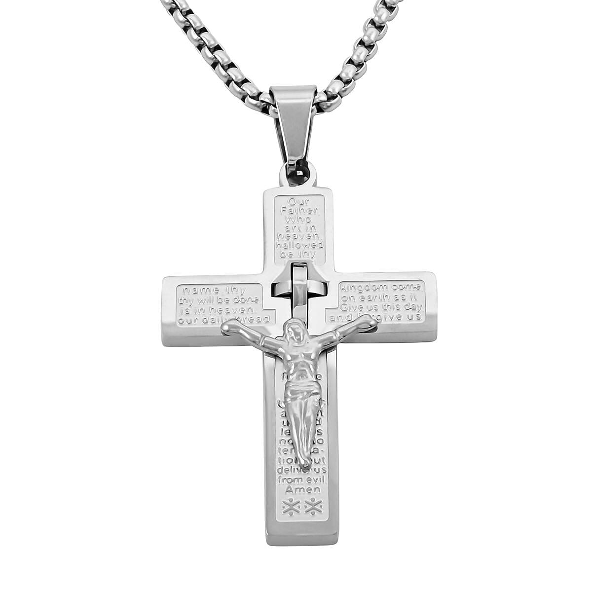 Cross Pendant Necklace  24 Inches