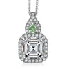 Moissanite & Tsavorite Garnet