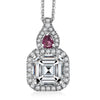 Moissanite & Rubelite