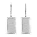 999 Platinum 2pc Bar 2g with 10K White Gold Earrings 3.30 Grams - Sticky add to cart bar