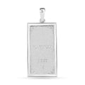 999 Platinum Ingot Bar 1g with 10K White Gold 1.55g Pendant without Chain - Sticky add to cart bar