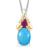 Sleeping Beauty Turquoise & Niassa Ruby