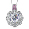Moissanite & Pink Sapphire